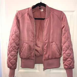 Pink bomber jacket